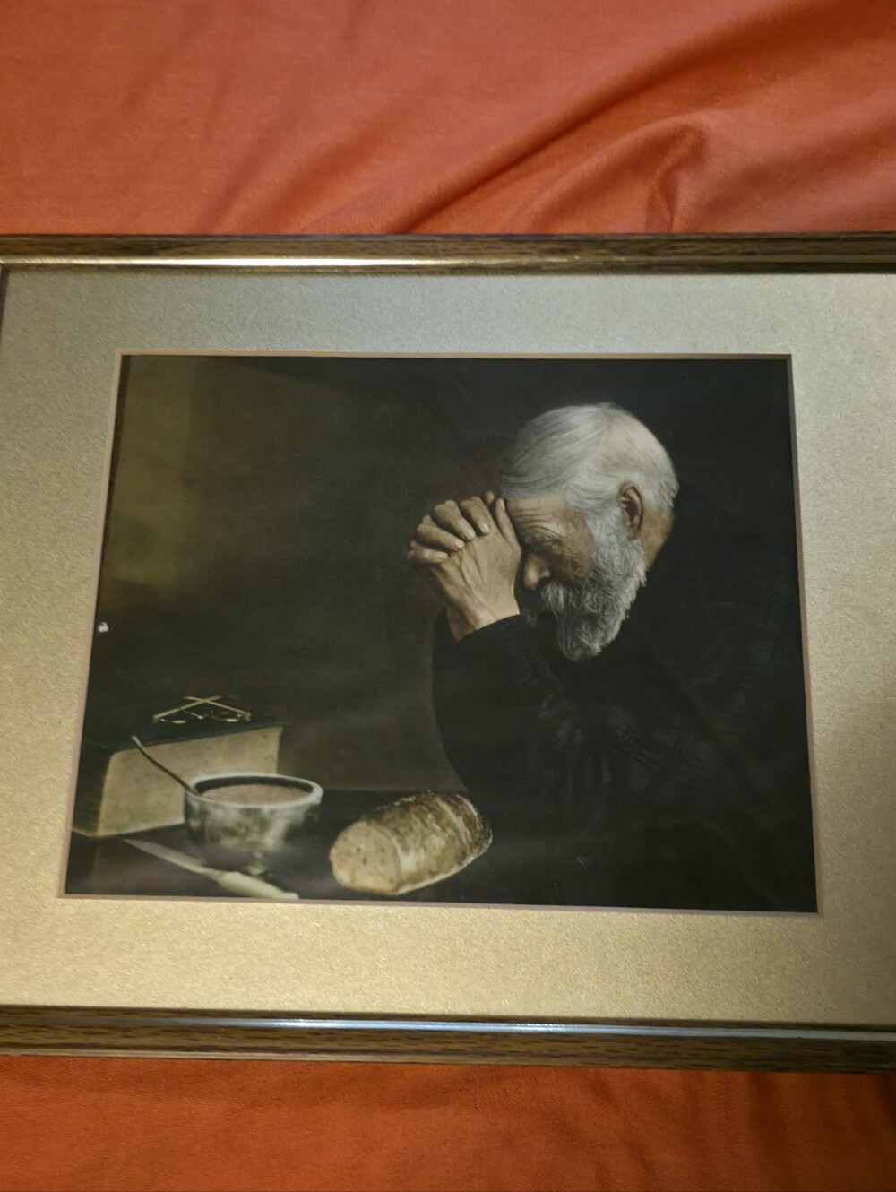 4/$67 Deal! Vintage Framed Art Print Of Grace By Eric Enstrom